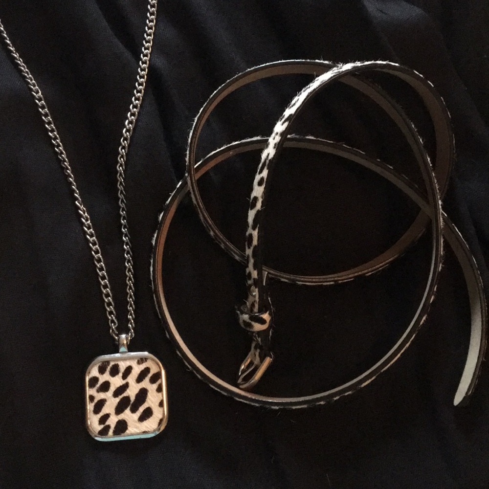 Accessories- black and white animal print